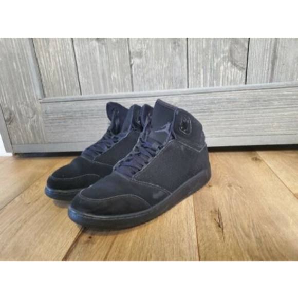 Nike Air Jordan 1 Flight 5 Premium High Top Black Sneaker Sz 7.5 Wmn 881434-001 - Picture 1 of 11